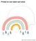 Carson Dellosa We Belong 36-Piece Rainbow Cutouts, Pastel Summer and Spring Decorations for Classroom, Party, Baby Shower, Bulletin Board, and Boho Decor